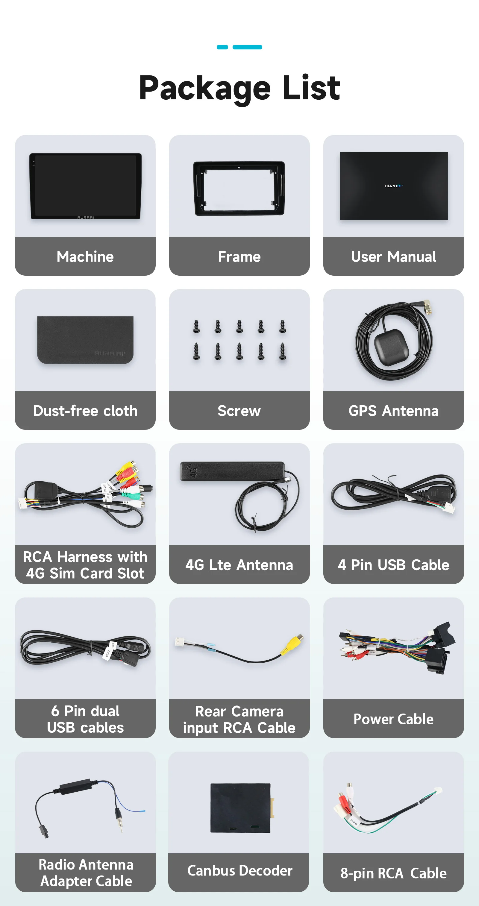 8G+256G AURAAI 2K Bildschirm für Audi A4 2 3 B6 B7 S4 RS4 2000-2009 Autoradio CarPlay Android Auto 4G WIFI GPS BT DSD ADAS Dual-Mikrofon – Detail 36