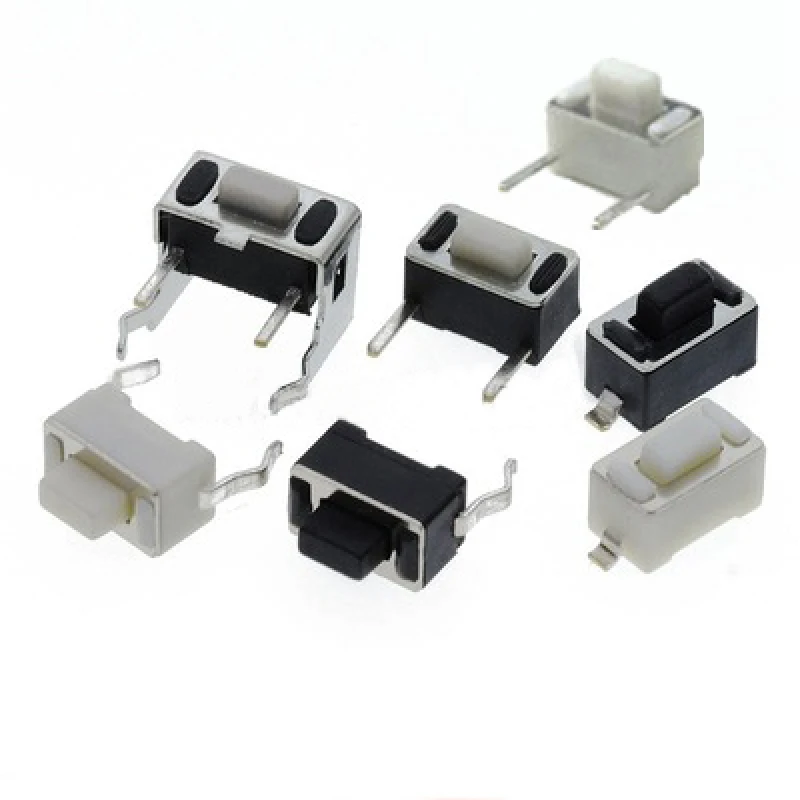 촉각 택트 푸시 스위치 리셋 단추 키 키트 액세서리, 마이크로 스위치 단추, 2 핀 SMD, 3x6x4.3mm, 로트당 20 개