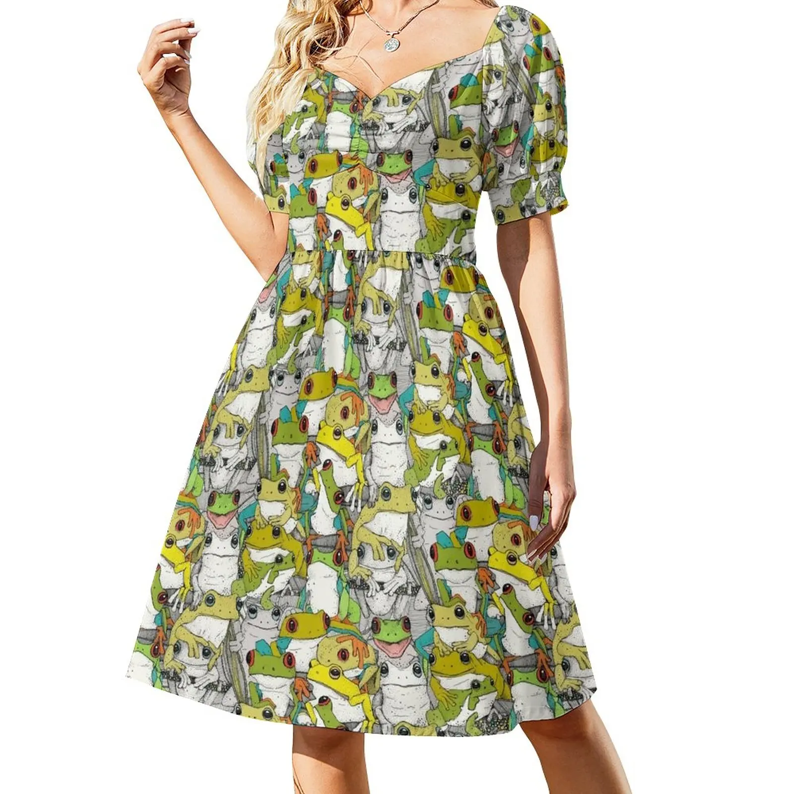 thumbnail image 1 of Vestido de verano para mujer, vestido de cóctel de moda, vestido para mujer de verano., 1 of 7