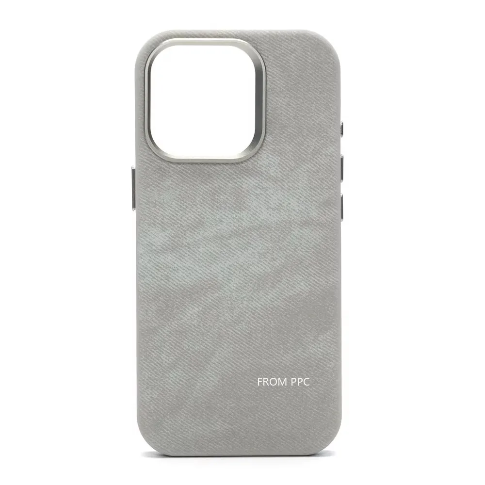 Luxurious Flannel Magnetic Phone Case with Matte Finish and Wireless Charging Capability