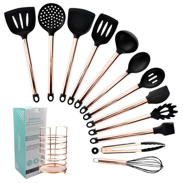 Silicone Kitchenware Cooking Utensils Set Non-stick Cookware Spatula Shovel  Spoon Paring Knife Cake Bbq Cooking Kitchen Tool Set - Cooking Tool Sets -  AliExpress