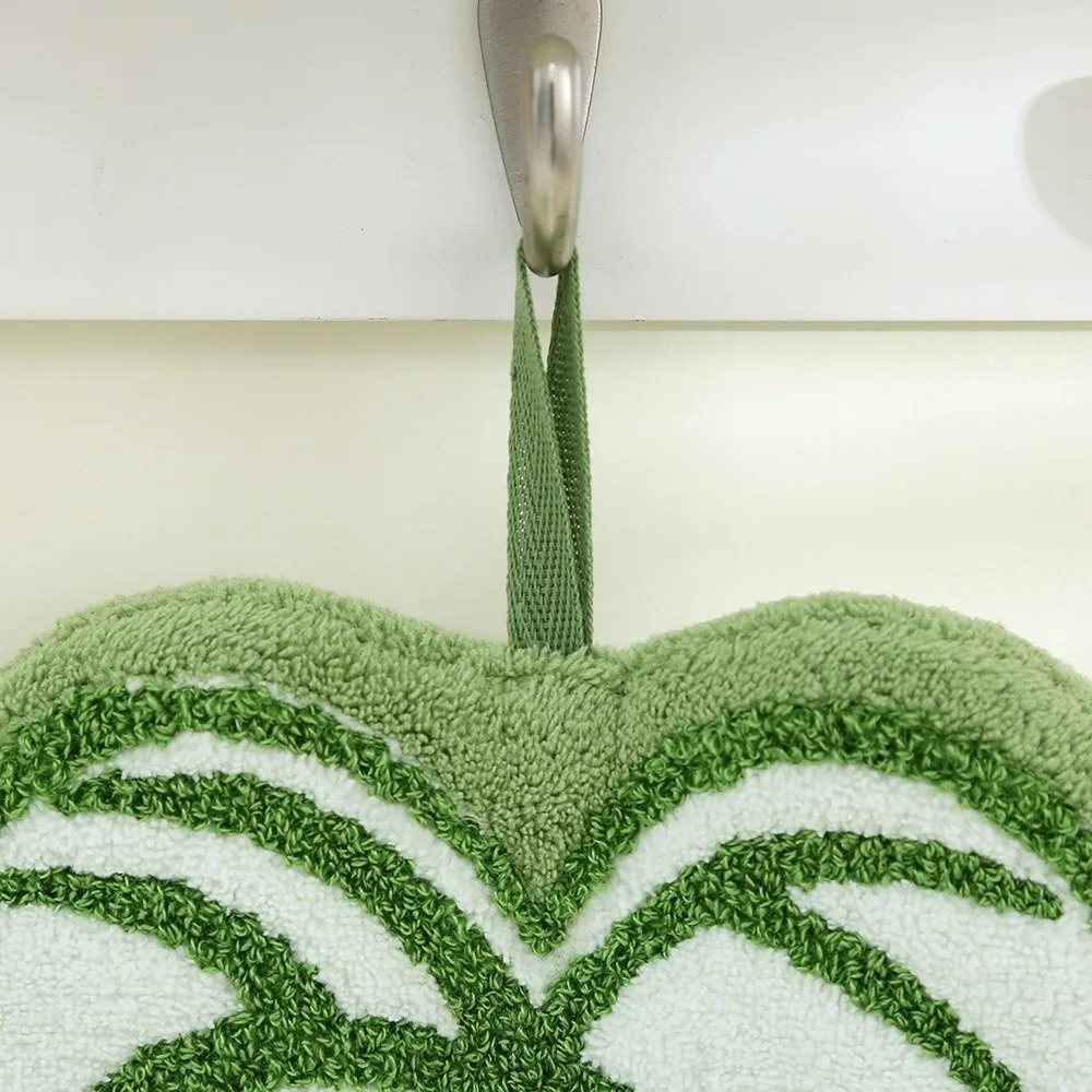 New Leaf Hand Towel Thickened Soft Bathroom Towel Speed Dry Double-layer Kitchen Towel Hand Washing