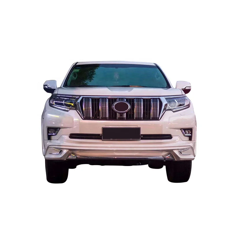 

Car Body Kit Wald Style Front Bumper Rear Bumper And Wide Wheel trim For toyota prado 2018-2019 Car bumpers