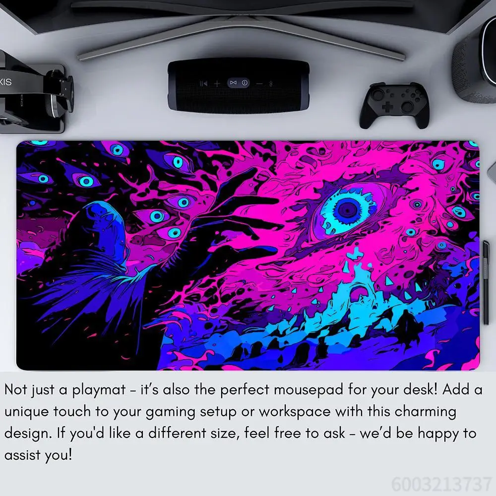 Giant Demon Eye Magic Card Gaming Mat - Anti-slip Base Playmat (35x60 CM)