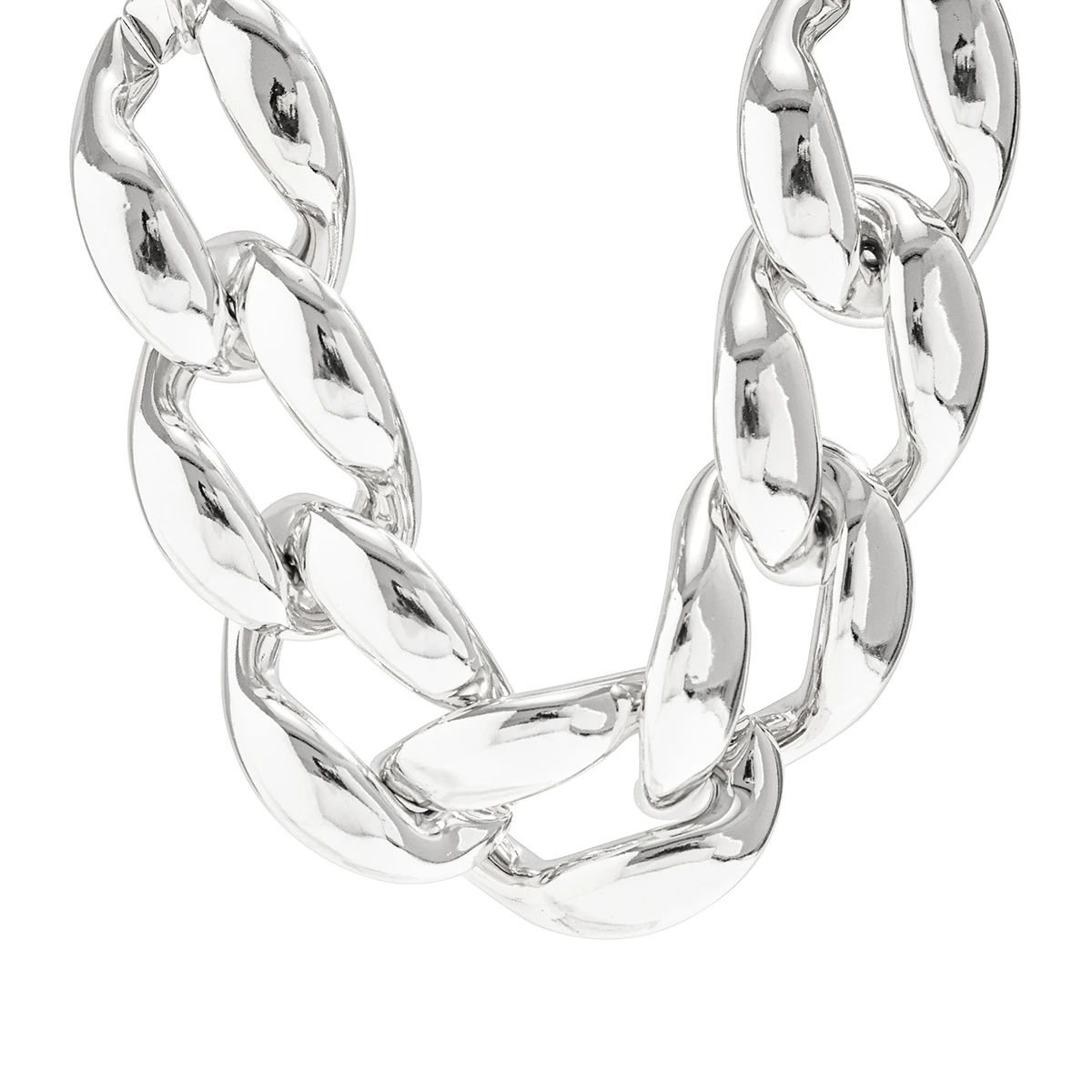 KunJoe Punk Silver Color CCB Buckle Short Necklace for Women