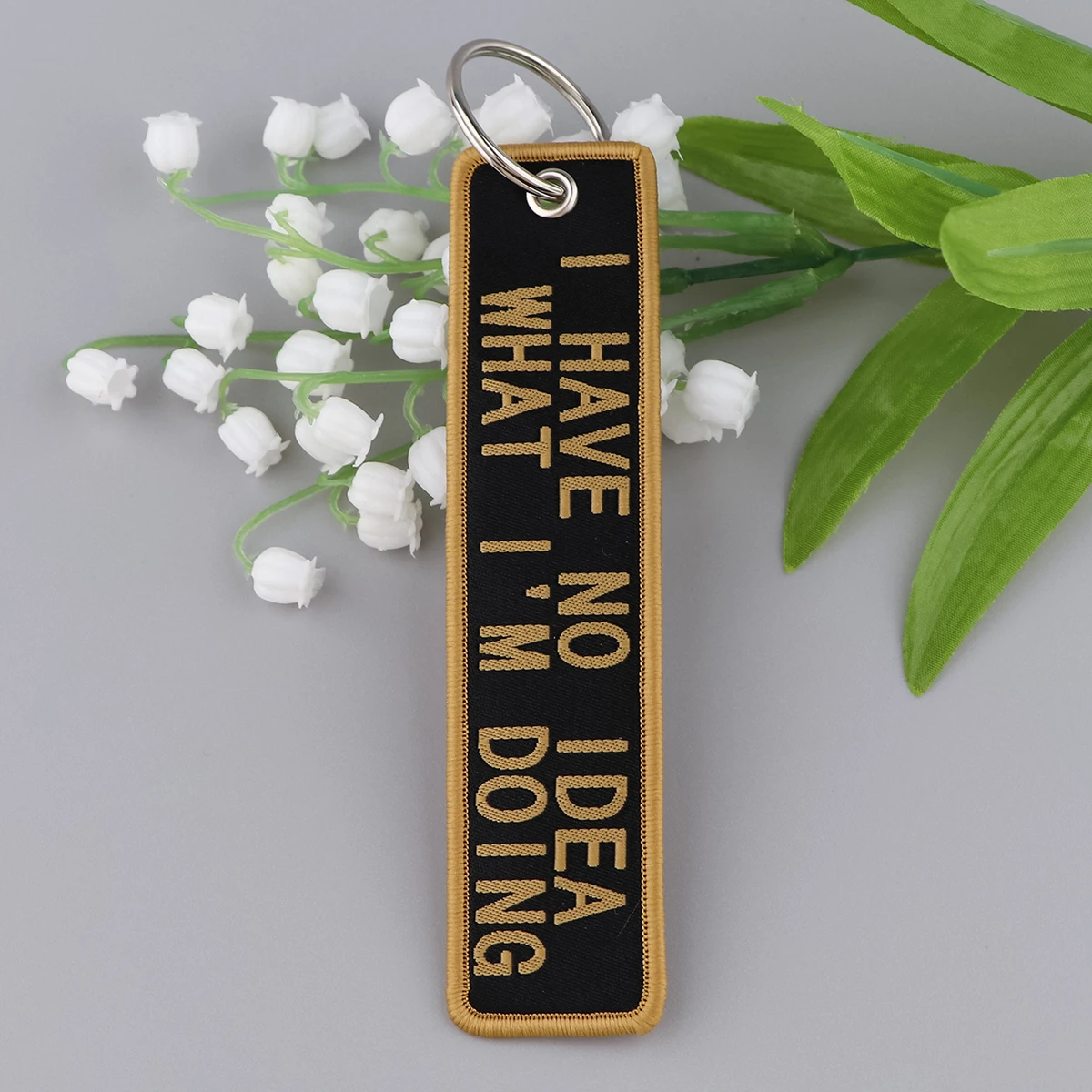 1pcs Computer Pop-up Window Embroidered Keys Tag Keychains Motorcycles Backpack Fashion Jewelry Key Ring Accessories