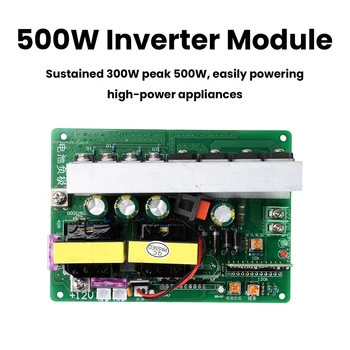 Modulo Inverter ad Alta Potenza 500W da DC 12-14.5V a AC 220V con Interruttore e Interfaccia Ventola, Modulo Step-Up DC-AC