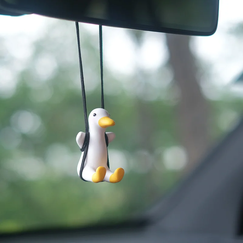 Bonito colgante de pato para coche colgante de espejo retrovisor joyer bonito-colgante-de-pato-para-coche-colgante-de-espejo-retrovisor-joyer