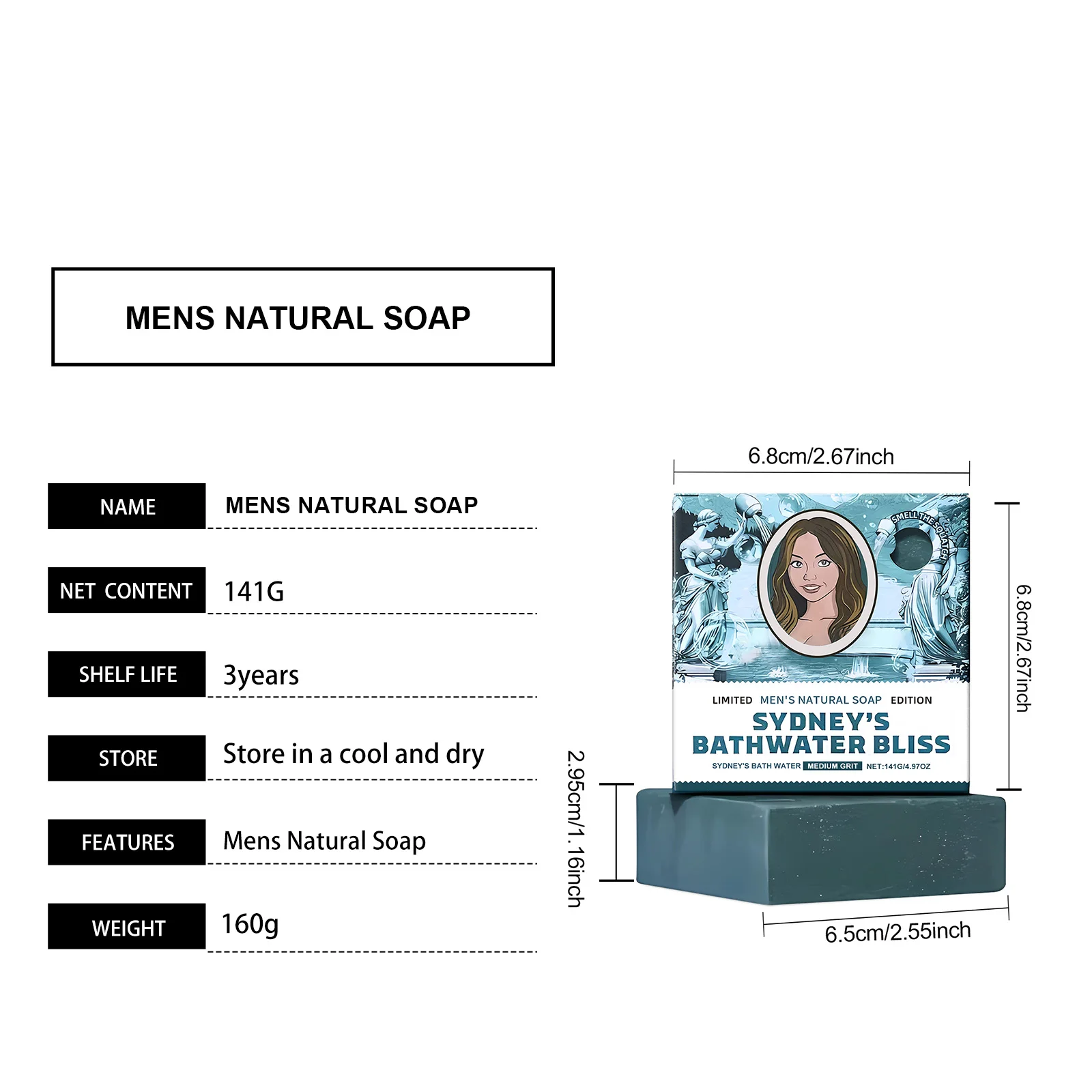 Body Soap - Deep Cleansing, Gentle Nourishment, Oil Control & Odor Removal, Moisturizing, Refreshing & Fragrant for Clean Skin