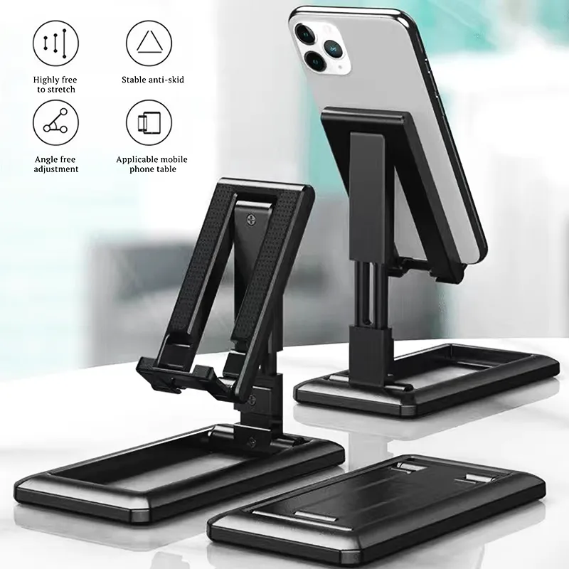 Universal Foldable Desk Phone Holder Mount Stand For Samsung IPhone Adjustable Phone Holder For Huawei Xiaomi Desktop Holder