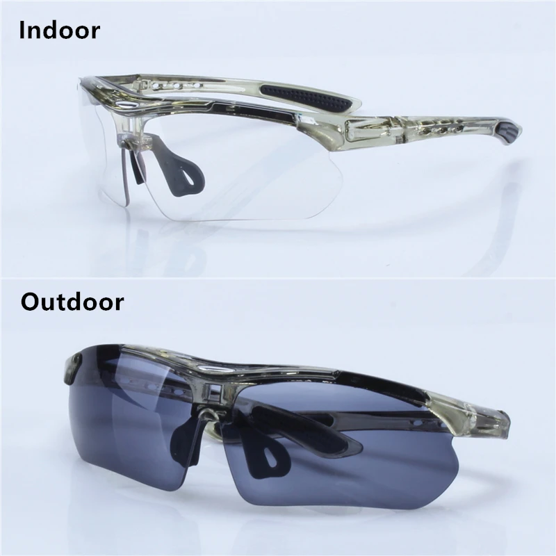 Cycling Photochromic Sunglasses Auto Discoloration Glasses for Men Women MTB Mountain Bike Bicycle Eyewear Goggles