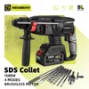 26mm Brushless Electric Hammer Cordless Rechargeable Multifunction Electric Rotary Impact Drill  Tool For Makita 18V Battery 1
