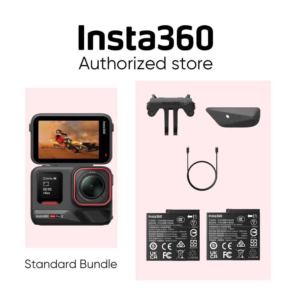 New Insta360 Ace Pro Dual Battery Bundle 8K Waterproof Action