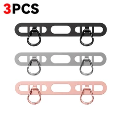 Metal Phone Lanyard with Stainless Steel Double Buckle Strap Attachment - Metal (3Pcs Mixed)