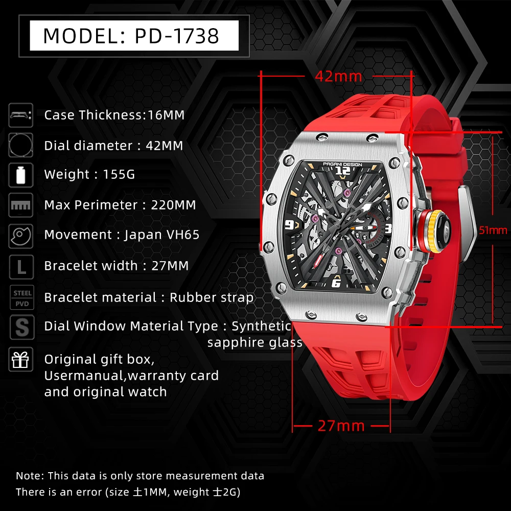 Pagani Design PD-1738 Quartz Watch thumbnail 6