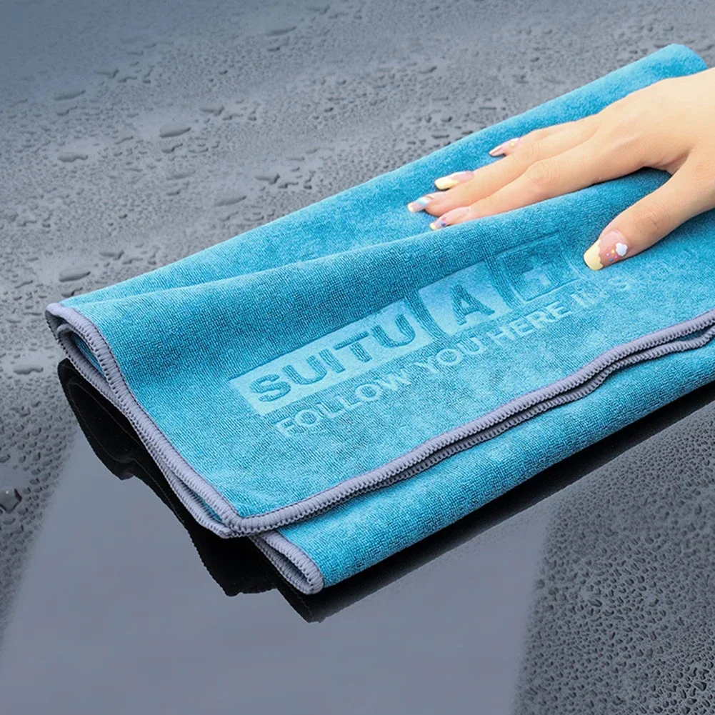 Chamois Leather Coral Fleece Cleaning Towel Soft Drying Cloth Shammy Cleaning Cloth Absorbent Car Body Washing Towels Clean Rags