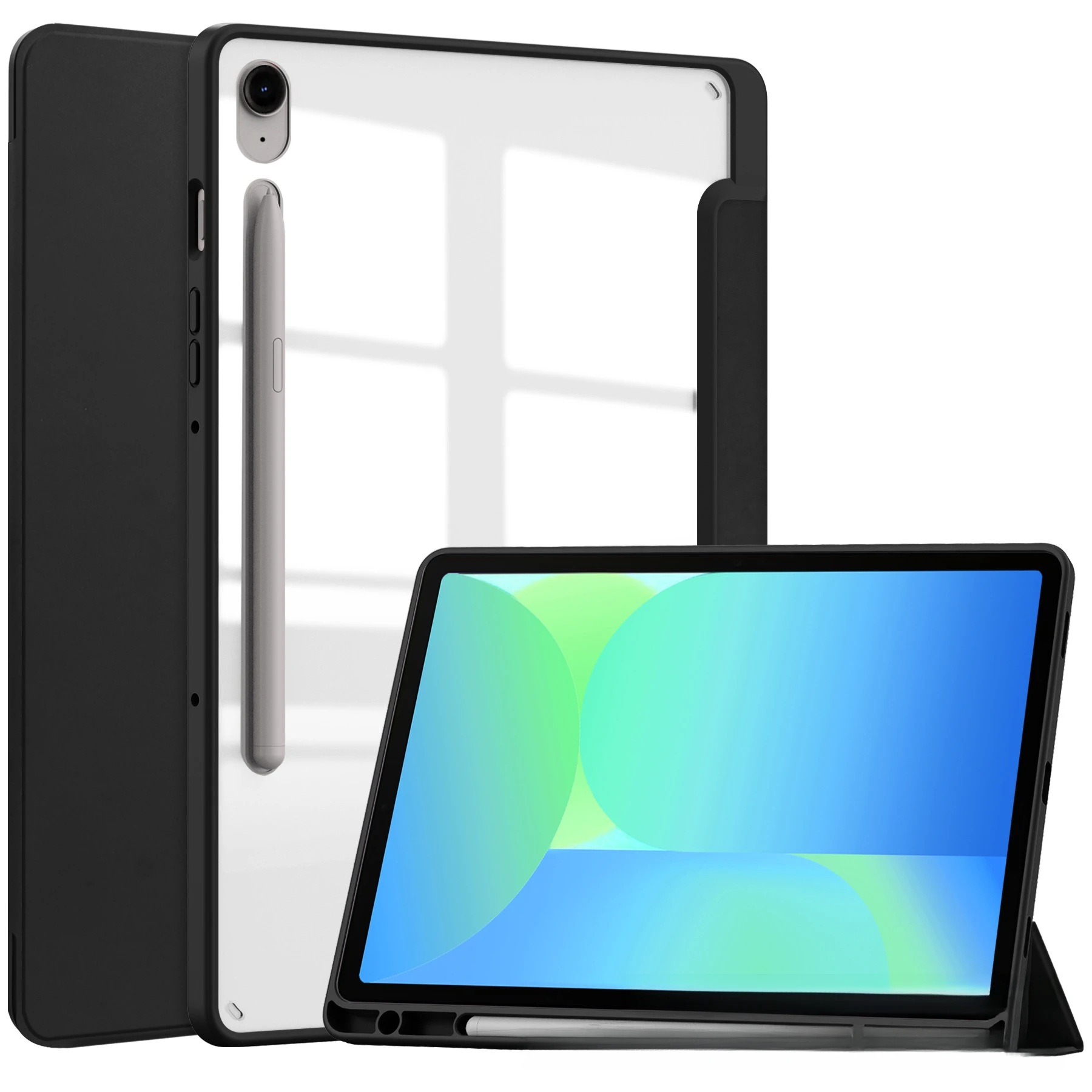 Für Galaxy Tab S10 Lite /S10FE/S9FE/S9 Tablet-Hülle X400 Transparentes Acryl mit Stiftschlitz – Detail 2