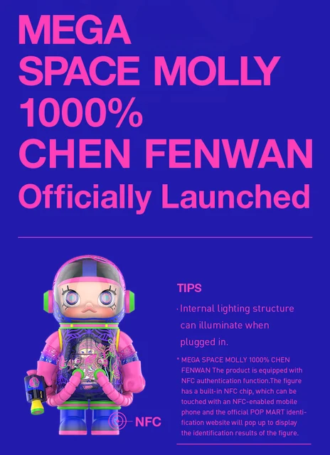 POP MART MEGA SPACE MOLLY 1000% CHEN FENWAN Limited Edition