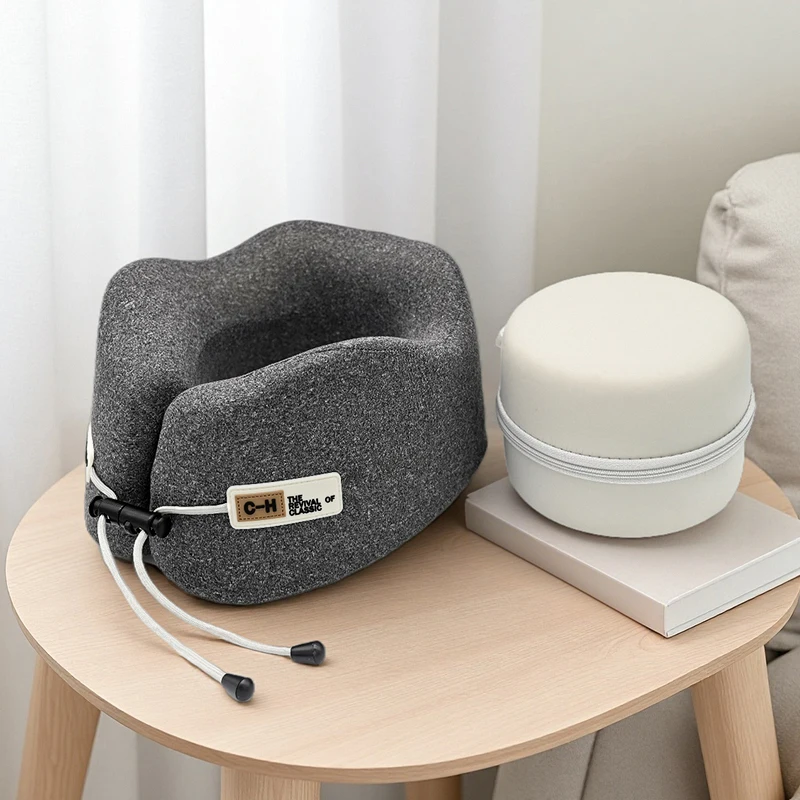 Neck Pillow U-Shaped Memory Foam Travel Neck Support Sleeping Shoulder Rest U-Cushion for Airplane Trip