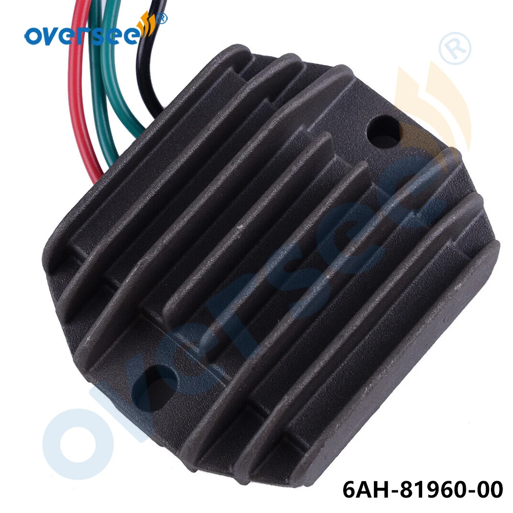 OVERSEE 6AH-81960-00 RECTIFIER & Regulator For YAMAHA 4 Stroke 15HP 20HP F15 F20 Outboard Engine