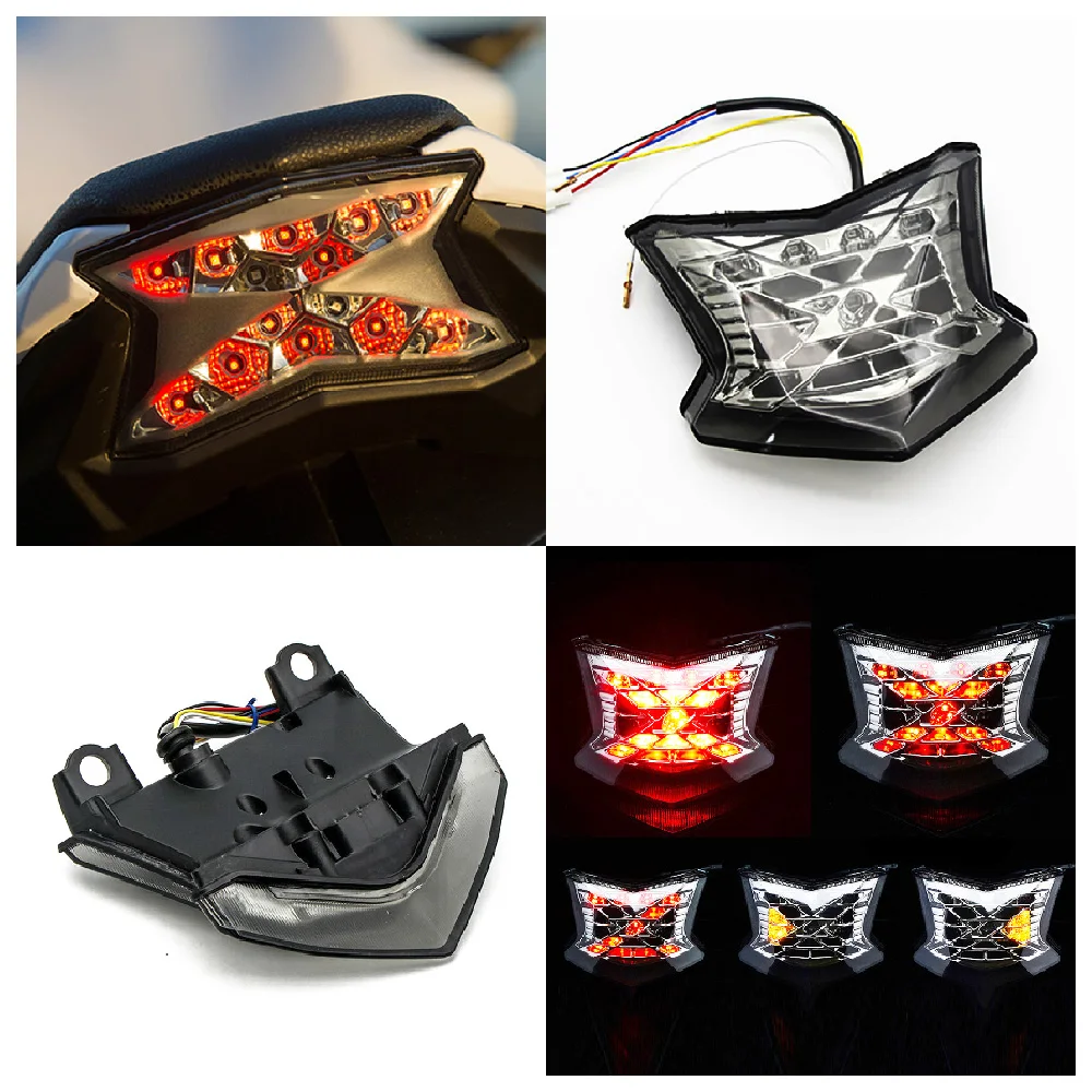 

Fits for Kawasaki ZH2 Z H2 ABS 2020 2021 2022 2023 2024 Motorcycle LED Taillight Rear Brake Turn Signal Integrated Tail Light