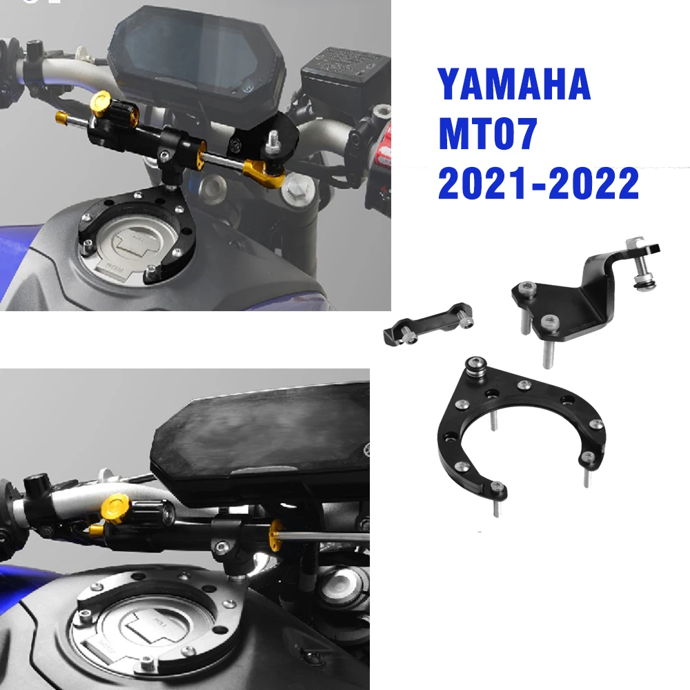 Ammortizzatore Di Sterzo Per Yamaha MT-07 2021-2022 - Kit CNC In Alluminio, Montaggio Semplice