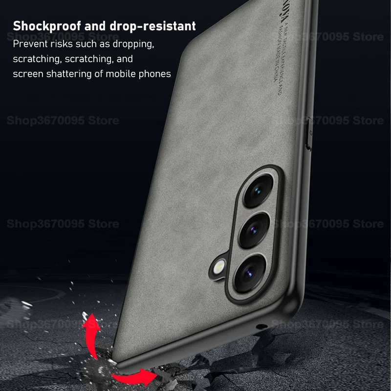 Luxury Sheepskin Leather Protective Case - Business Style Protection