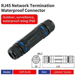 Waterproof Shielded RJ45 Coupler for Ethernet LAN Cable Connections (1/5 Pack) (CNP RJ45)