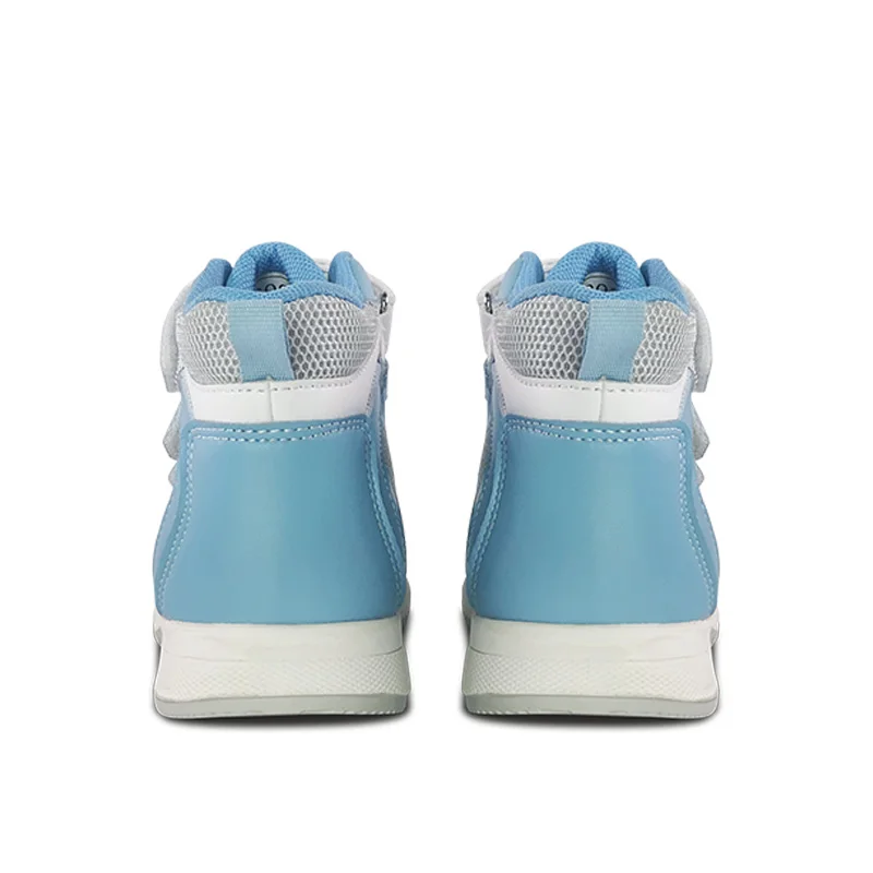 Ortoluckland Kid Boys Orthopedic Shoes For Children Baby Toddler Sneakers Luxury Brands Blue Mesh Leather Ankle Support Boots