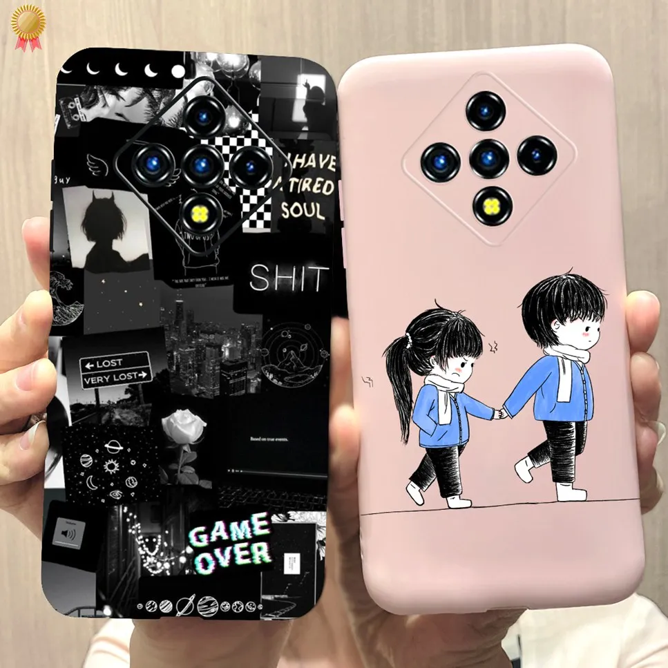 Black Pink Soft TPU Silicone Phone Case Bumper Coque