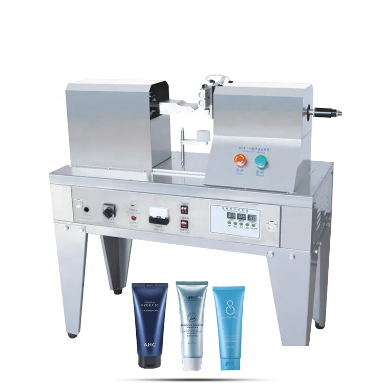 

2023 New Manual Semi Automatic Ultrasonic Plastic Cosmetic Hand Cream Lotion Soft Tube Sealer Sealing Cutting Machine
