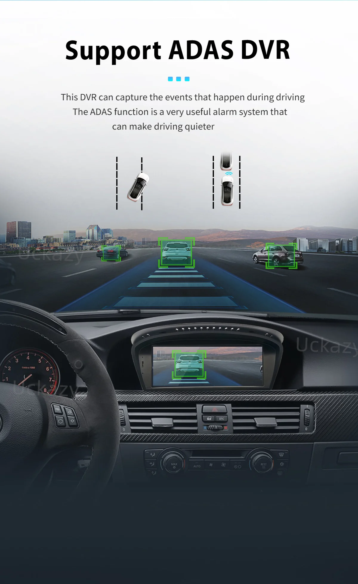 Radio para Auto Uckazy Android 14 de 10.25 Pulgadas para BMW F45 F46 F87 2013-2018, Carplay, Multimedia, GPS, Navegación, Estéreo, DSP, Pantalla, Unidad Principal, Audio 4G 8