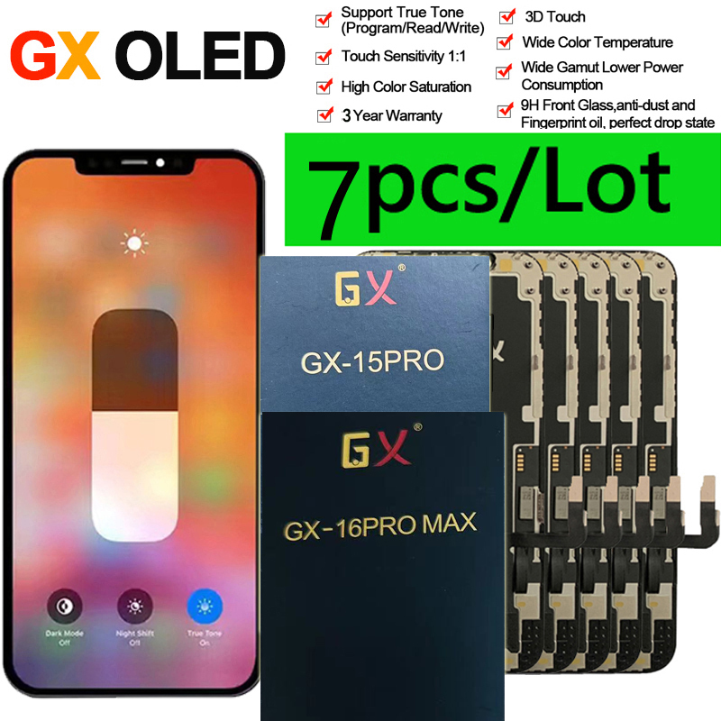 OLED GX LCD Display For iPhone X XS XR 11 11Pro 12Pro 13Pro 14pro 15pro 16Pro Max 12Mini 13 14 16 Pantalla Touch Screen Assembly