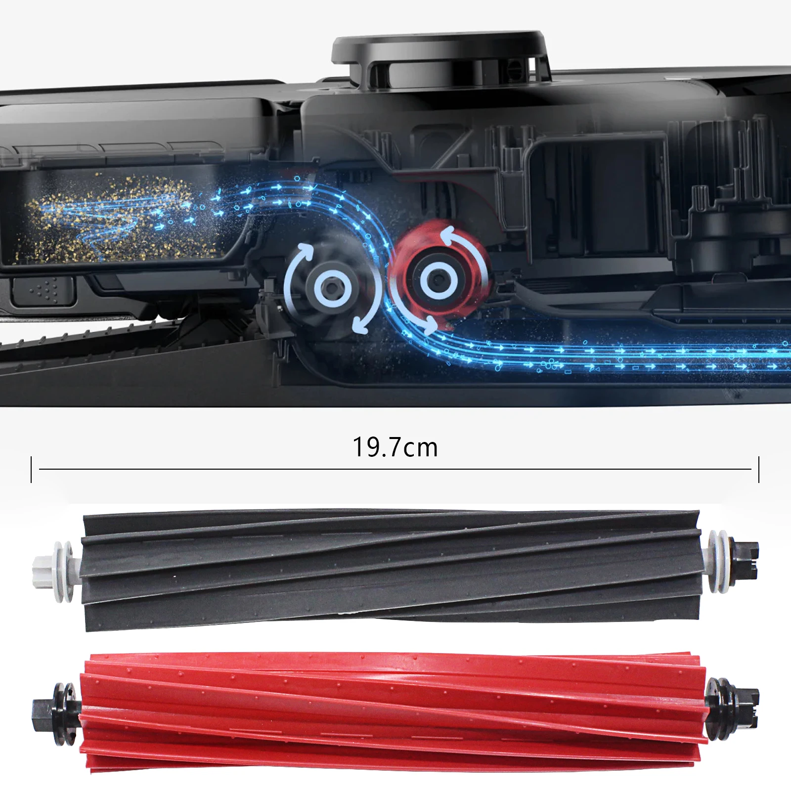 Roborock Main Brush Accessories Original 2pcs for S8 S8+ S8 Pro Ultra Q5 Pro Q5 Pro+ Q8 Max Q8 Max+