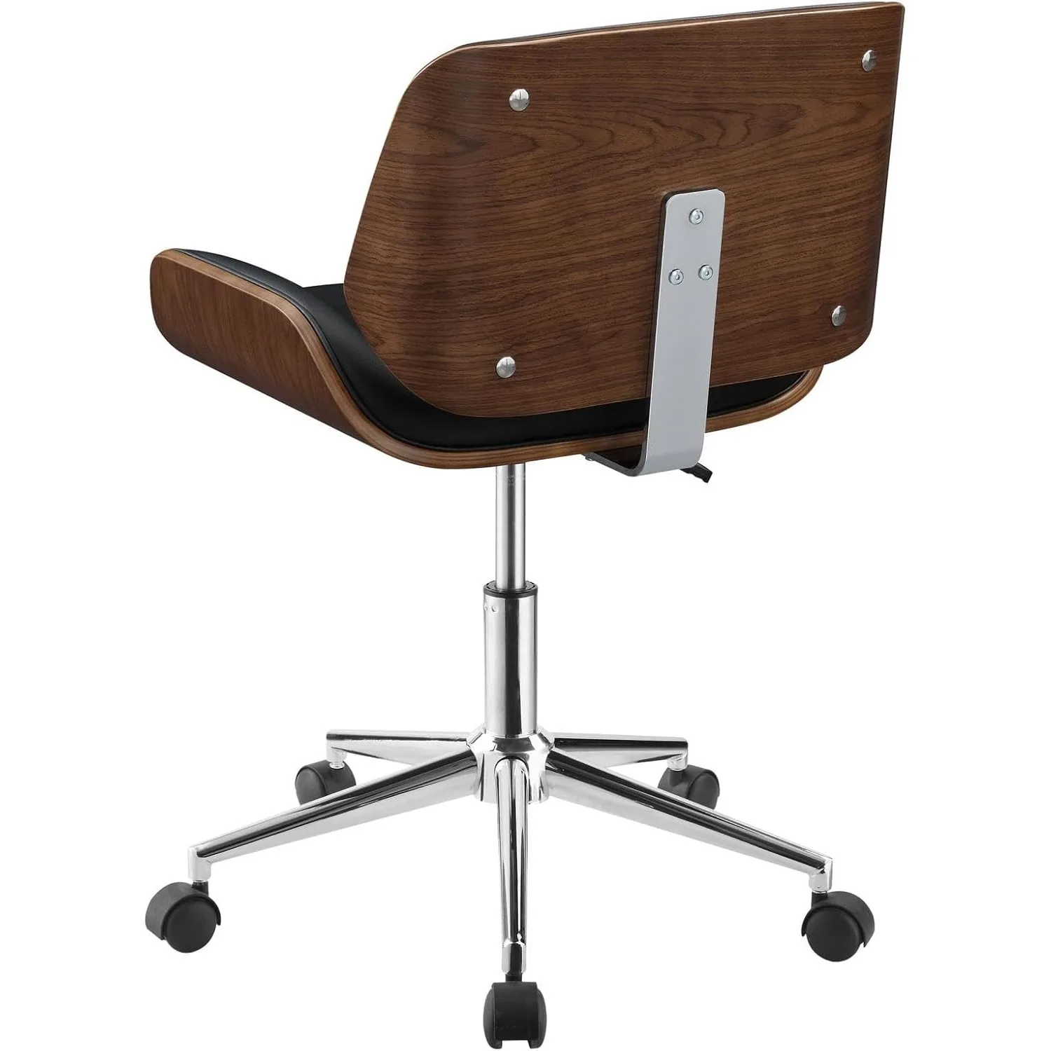 Furnishings Addington Adjustable Height Office Chair Black and Chrome 5