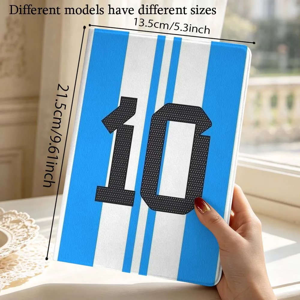 Jersey Number 10 Soft Tablet Case with Pen Tray