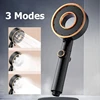 High Pressure Shower Head 3 Modes Adjustable Showerheads Water Saving One-Key Stop Water Spray Nozzle Bathroom Faucet Accessorie 1