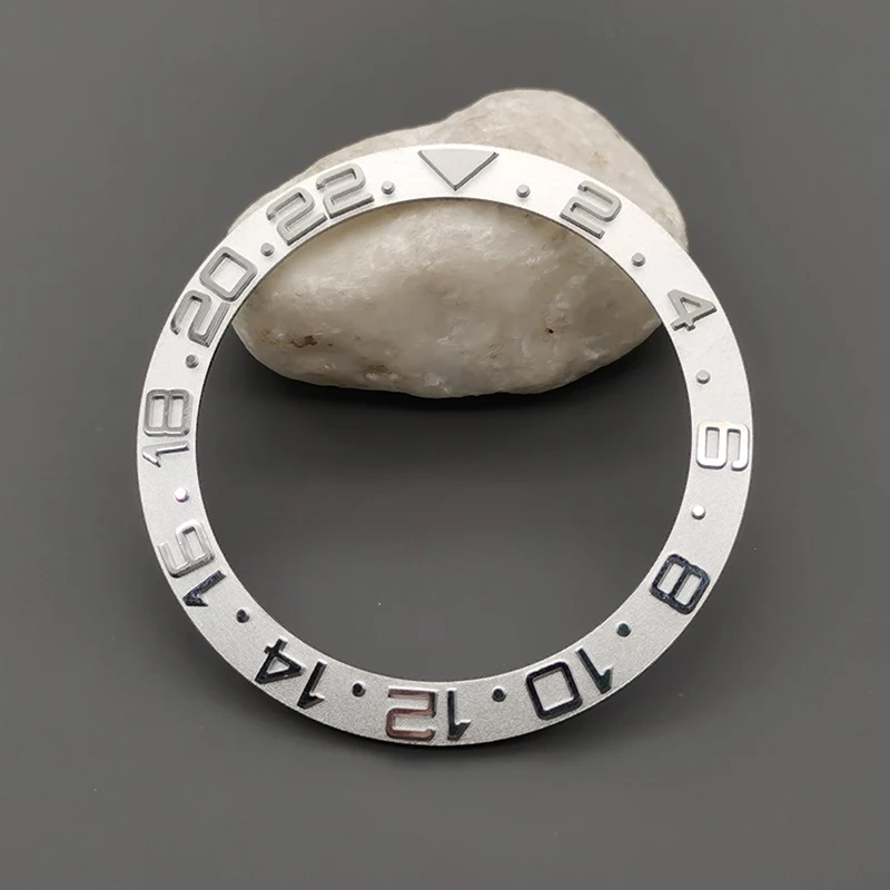 Curved Metal Bezel Insert Ring