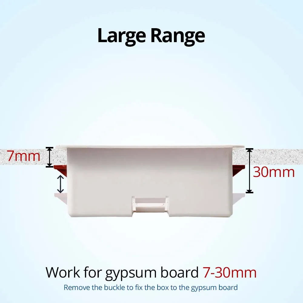 146 Dry Lining Box Gypsum Board Drywall Plasterboard 47mm Depth Wall Switch BOX Wall Socket Cassette 146*86mm switch box dry lining box