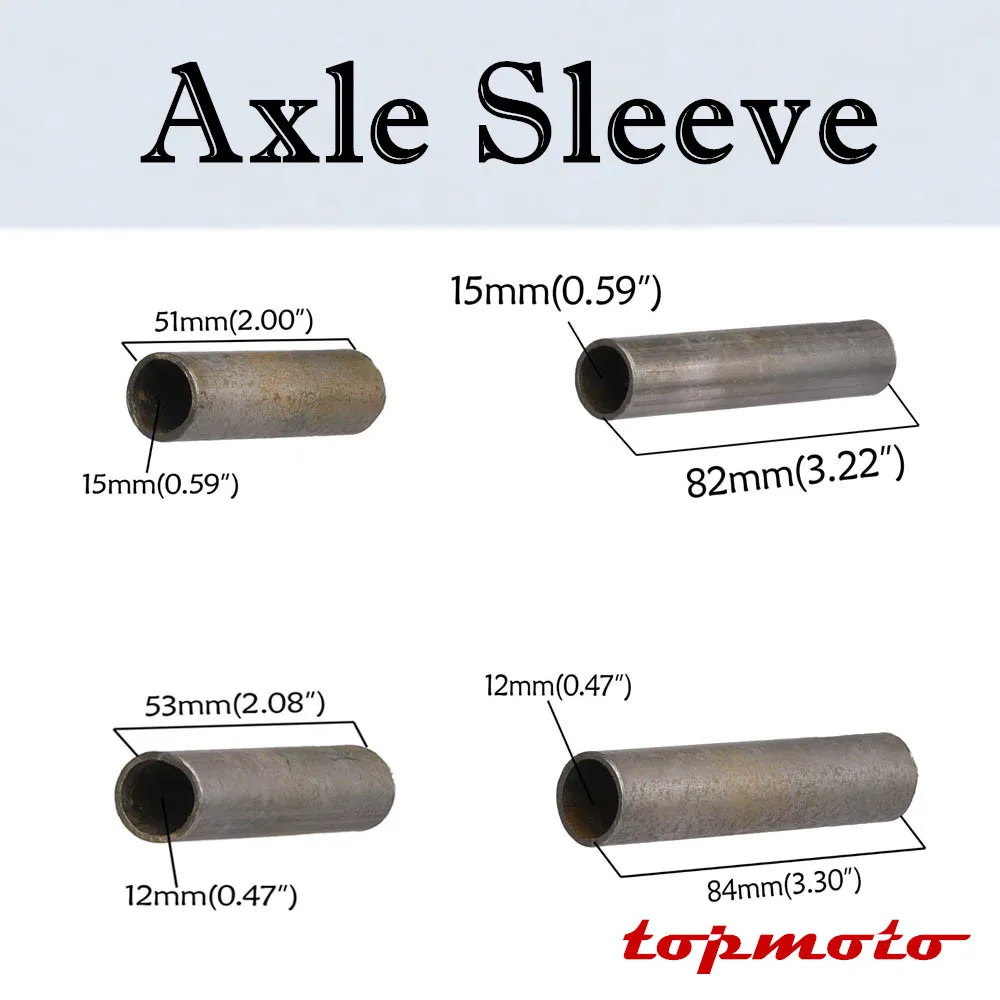 

TDPRO 15mm/12mm Bearing Option Axle Spacers Bushes Sleeves for Dirt Pit Bike Wheels