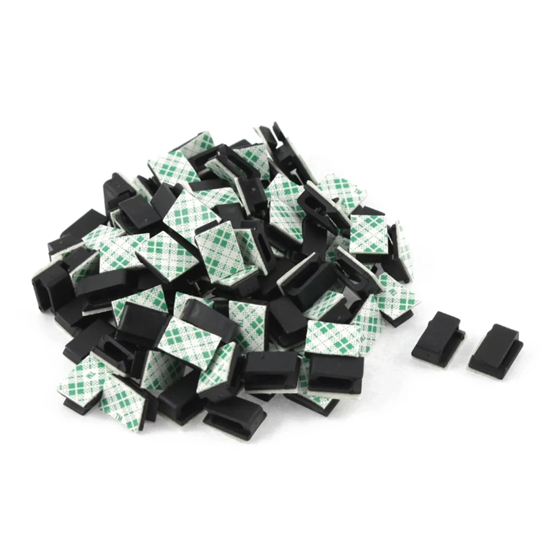 FC-1 FC-2 Cable Clamps Car Cord Clip Self Adhesive Mount Wire Tie Fix Holder Line Organizer Management 10pcs White Black cable organizer cable clip cable clamp