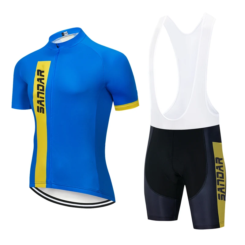 SANDAR Cycling Clothes for Men Mtb Shirt Men's Cycling T-shirt Mountain Bikes Kit Bike Jersey Shorts cycling clothing men