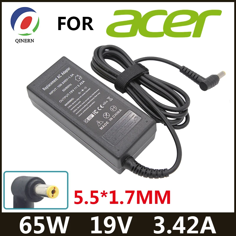 19V 3.42A 65W 5.5*1.7mm AC Laptop Charger Power supply For Acer Aspire 1410 1680 3000 5315 5630 5735 5920 5535 5738 6920 Adapter laptop charger power adapter