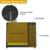 Wooden Large Golf Bag Storage Rack Holder for Garage Fit 3 Golf Bags Organizer 3