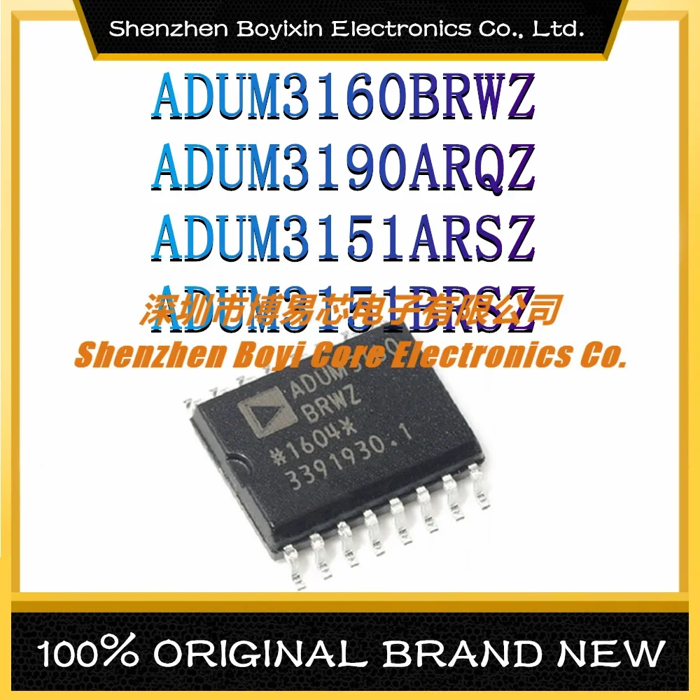 ADUM3160BRWZ ADUM3190ARQZ ADUM3151ARSZ ADUM3151BRSZ IC chip 5piece 100% new adum3160brwz adum3160b adum3160 sop 16 jzchips