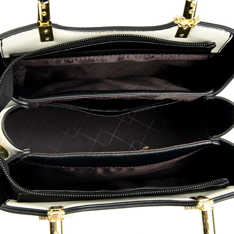 Multi-function color contrast Lady Shoulder bag  Fashion large capacity New crossbody bags for women  PU leather elegant handbag