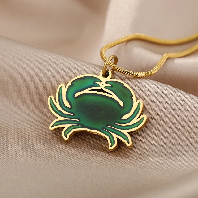 9ct Tiny Crab Necklace – Thor Collective