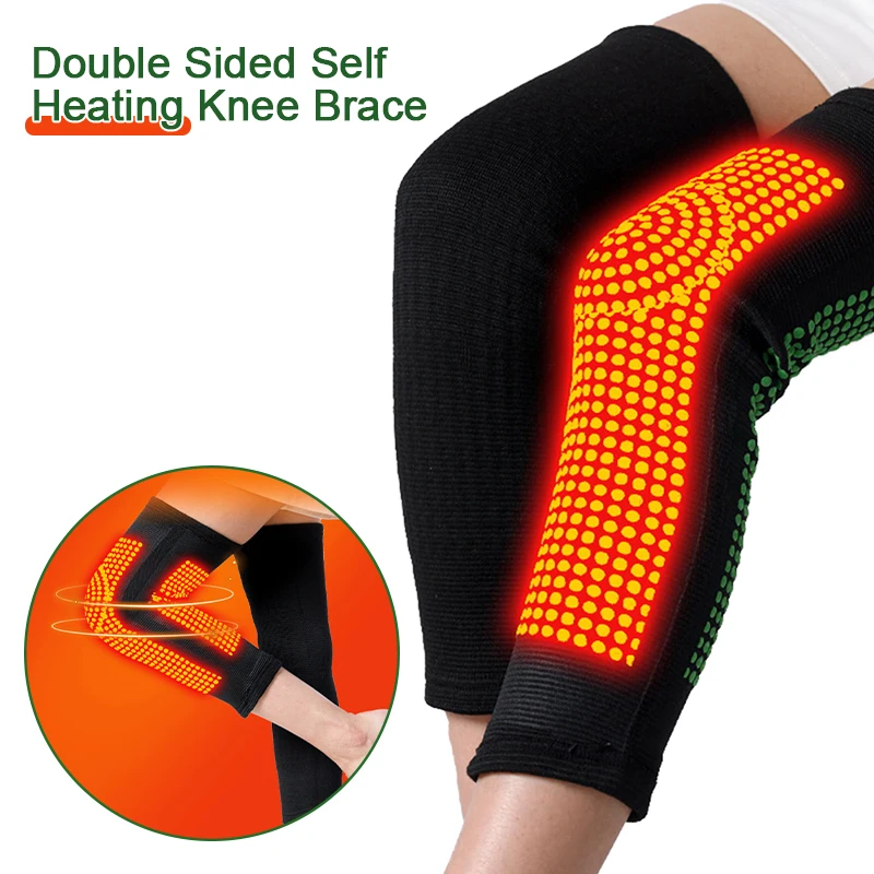 2PCS Heating Support Knee Pad Wormwood Self Heating Support Knee Brace