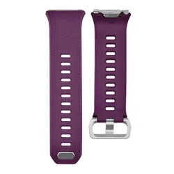 Colorful Sports Silicone Wristband Replacement - L (Dark purple)