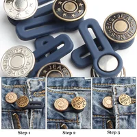 Jeans Retractable Button Buckle Clothing Pant Jeans Button Waistband Adjustable Extended Buckle Jeans Ceinture Sewing Button 2